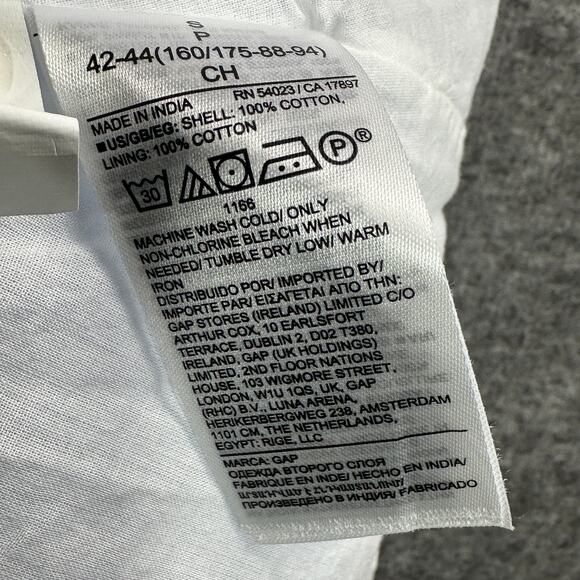 Gap Tiered Shirt Dresss Small Blue Stripes Mini Babydoll Cotton Casual Beach - Picture 6 of 7